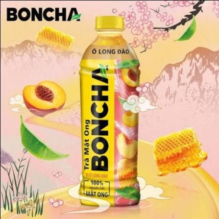Trà Boncha mật ong vị ô long đào 450ml/24