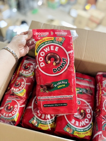 Bánh Donut kem socola túi 360g/10
