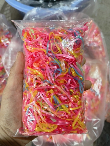 Dây chun buộc tóc Màu / 100g