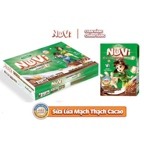Sữa thạch Nuvi vị sô 110ml/12 vỉ/4 hộp
