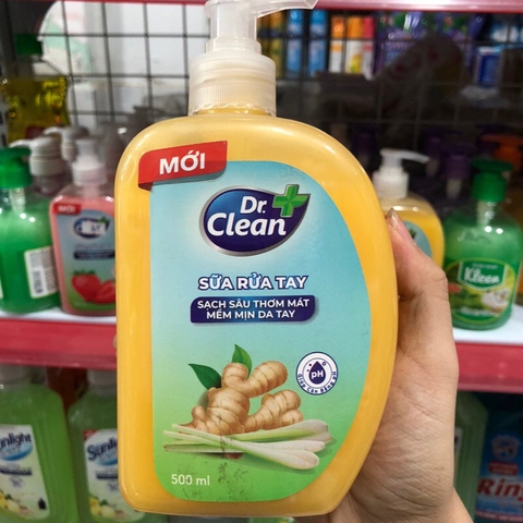 Nước rửa tay DR.Clean hương gừng 500ml/12 chai
