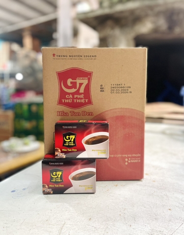 Cafe G7 đen không đường hộp nhỏ/24