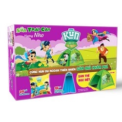 Sữa Kun trái cây hương nho 180ml/48 hộp