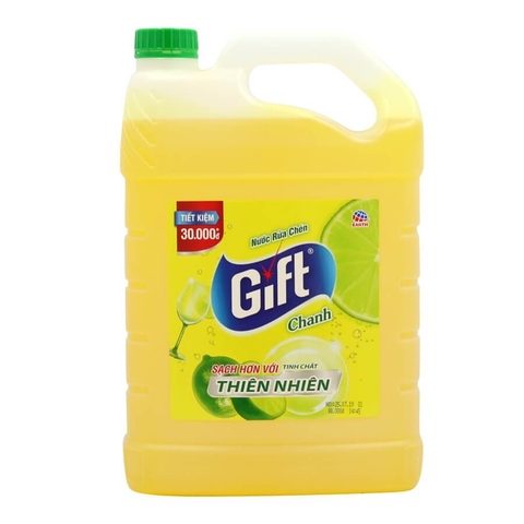 Nước rửa bát Gif hương trà chanh 3,8L/3