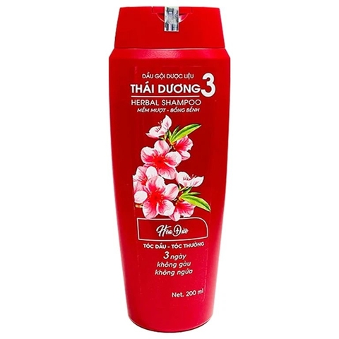 Dầu gội Thái Dương 3 (đỏ) 200ml/6 chai