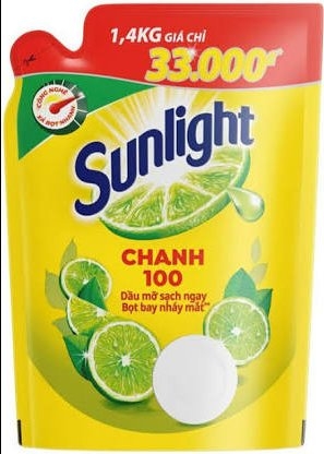 NRB Sunlight chanh(vàng) túi 1,4L/9 túi
