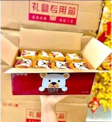Bánh ruốc Gấu nội địa Trung/8 hộp/30 cái