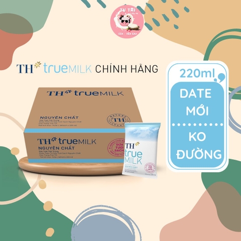 Sữa TH bịch không đường 220ml/48