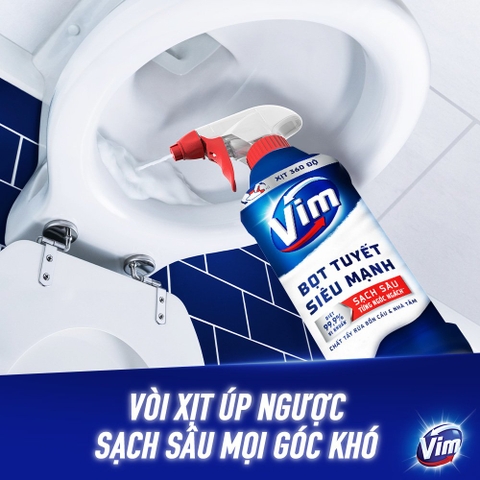 Tẩy bồn cầu Vim xịt 500ml/12
