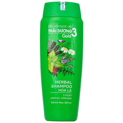 Dầu gội Thái Dương 3 (xanh) 200ml/6 chai