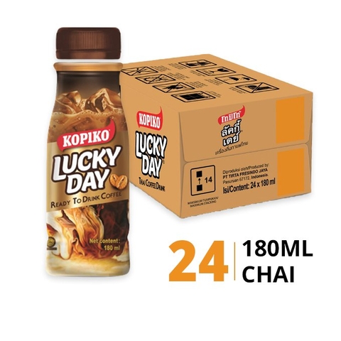 Cafe sữa Lucky Day(Kopiko) 180ml/24