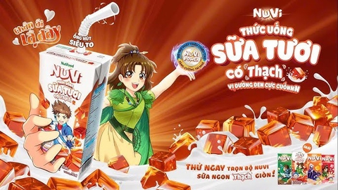 Sữa thạch Nuvi vị đường đen 110ml/48