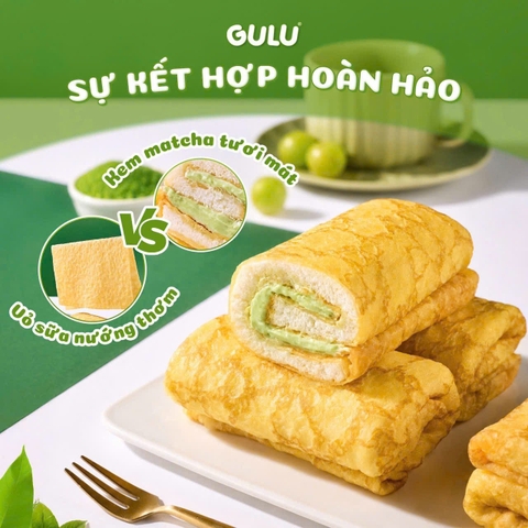Bánh mỳ cuộn vỏ xanh Gulu