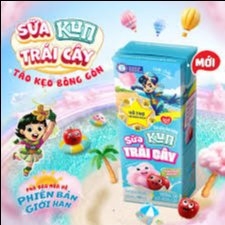 Sữa Kun trái cây hương táo-bông gòn 180ml/48