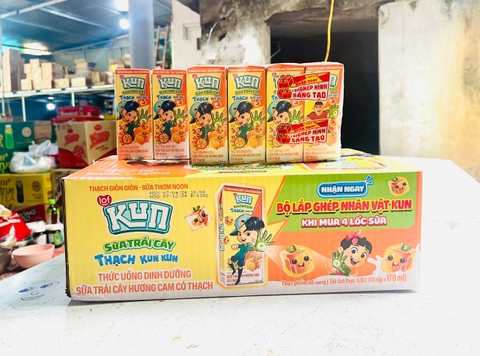 Sữa Kun thạch hương cam 170ml /48 hộp