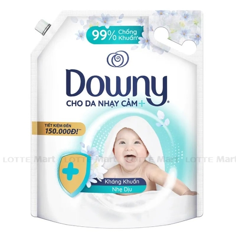 Nước xả Downy trắng nhẹ dịu 3L/4 túi