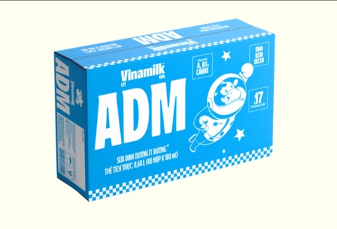 Sữa ADM vinamilk 180ml/12 lốc*4 hộp