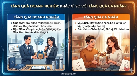 Sự khác biệt giữa quà tặng doanh nghiệp và quà tặng cá nhân