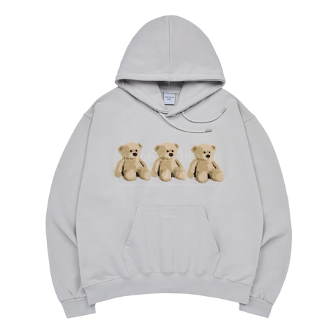 ÁO HOODIE ADLV THREE BOUCLE BEAR XÁM