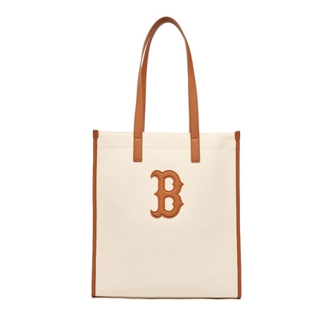TÚI TOTE MLB BASIC CANVAS VERTICAL TOTE BAG BOSTON 3AORM033N