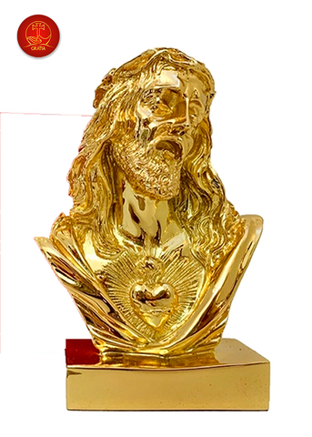Tượng Thánh Tâm Cao 13cm -  Màu Gold