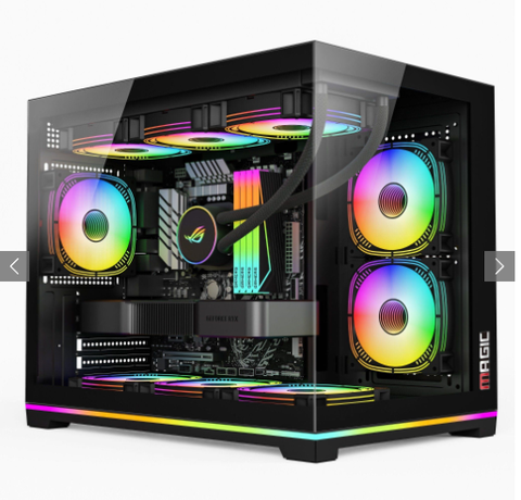 VỎ CASE MAGIC GM-06L PRO BLACK( M-ATX) NO FAN