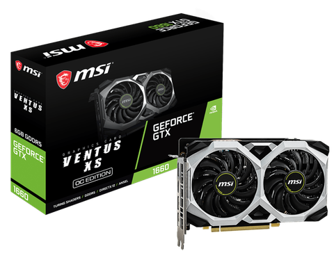 Card màn hình VGA MSI GTX 1660 VENTUS XS 6G OC (2nd)