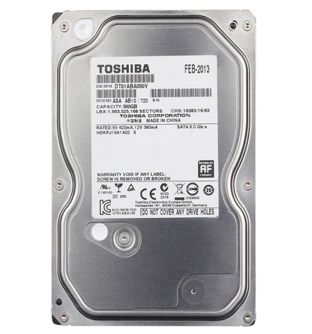 Ổ cứng Toshiba 500Gb 7200rpm/ SATA3/ 32Mb/ 3.5Inch (2nd)