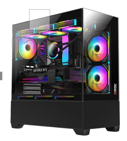 VỎ CASE MAGIC GA-01 BLACK NO FAN ( E-ATX)
