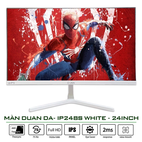 MÀN HÌNH DUAN DA- IP248S WHITE ( 24 ICNH /IPS/75HZ/1920x1080/2MS/250NITS) (Màu Trắng)