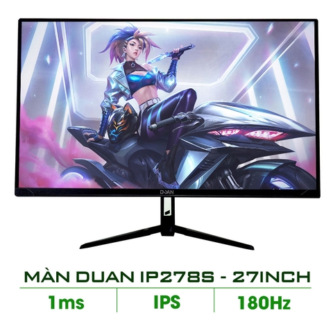 MÀN HÌNH DUAN DT-VG278H 27INCH 180HZ IPS 1MS PHẲNG (New)
