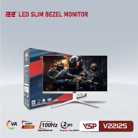 Màn hình VSP VA V2212S - 100Hz - 2Ms - Trắng (New)