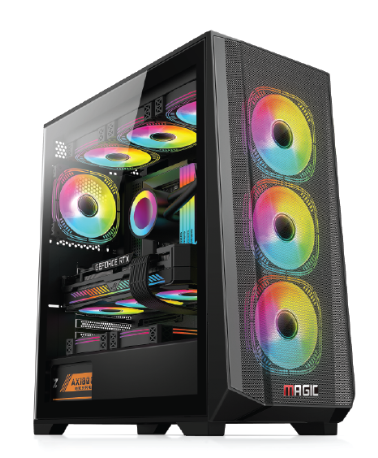 VỎ CASE MAGIC GE-01 BLACK NO FAN(E-ATX)