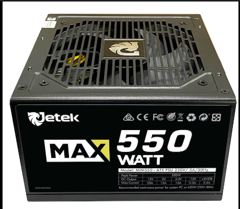 Nguồn Jetek MaxWatt MW550 550W V2(Màu đen)...
