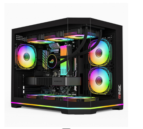 VỎ CASE MAGIC GM-08L PRO BLACK( M-ATX)