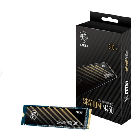 Ổ Cứng SSD MSI SPATIUM M450 500GB – M.2 2280 PCIe Gen4 x4 (Đọc 3600MB/s - Ghi 2300MB/s)..