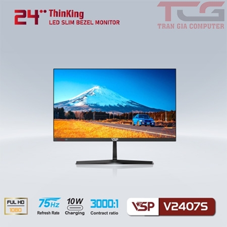 Màn hình VSP V2407S 75Hz IPS Full viền 24inch  (New)