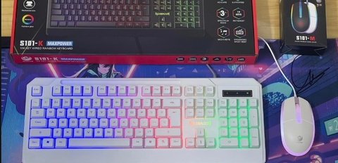 PHÍM GIẢ CƠ REDRAGON S101-K- Trắng (NEW)