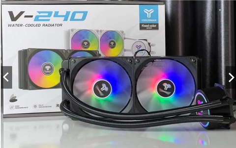 Tản nước AIO Coolerman V240 - tản nhiệt nước All in One (Đen)