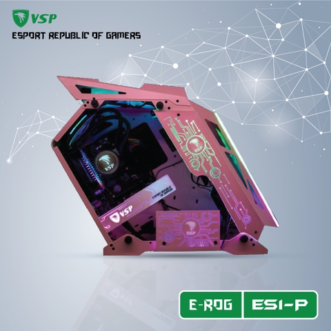 Vỏ Case VSP ESPORT ROG ES1 chưa fan (Hồng)