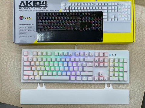 Bàn phím cơ Gaming AK104 (Đen)
