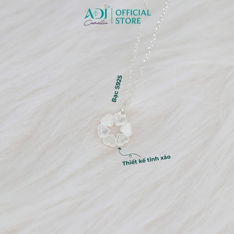 Dây Chuyền Nữ Bạc ADJ 925 Tam Hợp Tình Yêu Phụ Kiện Trang Sức Nữ  SD146144AD