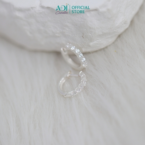 Bông Tai Nữ Bạc ADJ 925  Đính Hạt Lấp Lánh Sang Trọng Phụ Kiện Trang Sức Nữ Cao Cấp SB16201AD