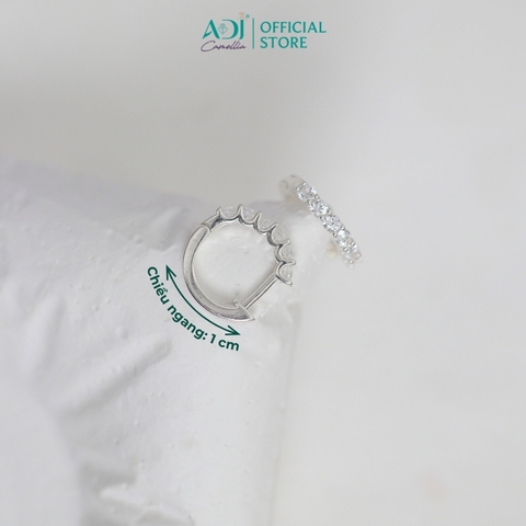 Bông Tai Nữ Bạc ADJ 925  Đính Hạt Lấp Lánh Sang Trọng Phụ Kiện Trang Sức Nữ Cao Cấp SB16201AD