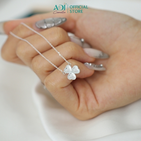 Dây Chuyền Nữ Bạc ADJ 925 Tam Tâm Đồng Điệu Phụ Kiện Trang Sức Nữ Cao Cấp SD146155AD