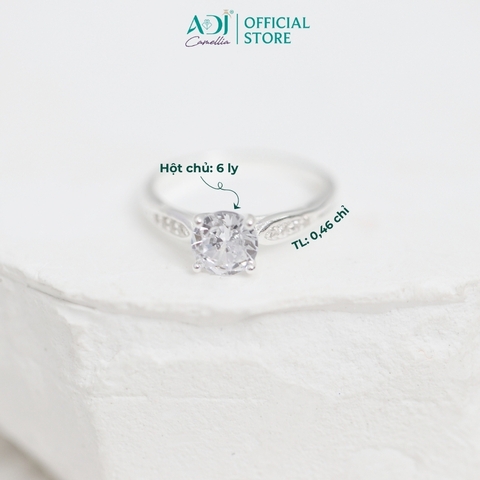 Nhẫn Nữ Bạc ADJ 925 Enternal Shine Tinh Xảo Mang Ánh Sáng Rực Rỡ SN15666AD