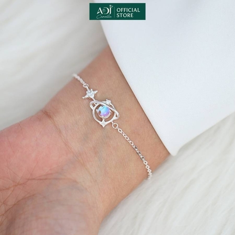 Lắc tay Trang sức bạc 925 ADJ an toàn sang trọng cao cấp Vũ Trụ Huyền Bí SL54105AD