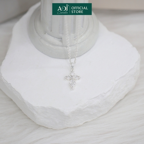 Mặt dây chuyền bạc 925 ADJ Stellar Cross Thánh Giá Đá Sang Trọng Tinh Tế SM16202