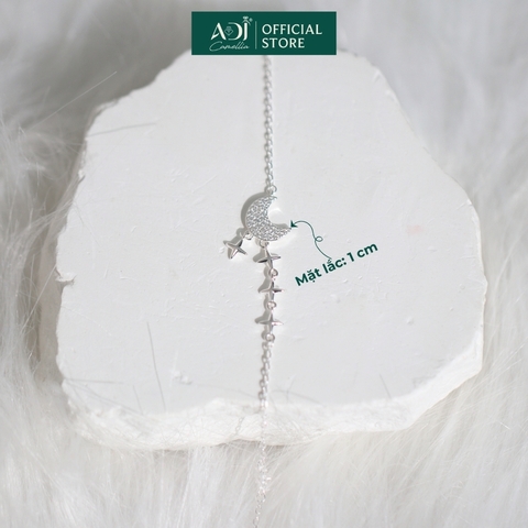 Lắc chân Trang sức bạc 925 ADJ Lunar Starry Ánh Trăng Và Tinh Tú Lung Linh Bay Bổng  SL16205AD