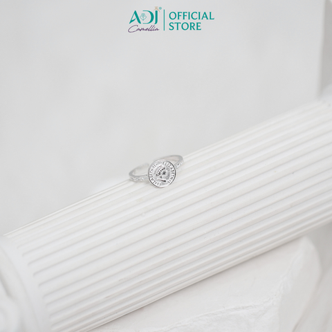 Nhẫn Bạc Nữ ADJ Freesize Phong Cách Châu Âu Sang Trọng Cổ Điển  SN118215AD